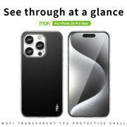 For iPhone 16 Pro Max MOFI Ming Series Ultra-thin TPU Phone Case(Transparent)