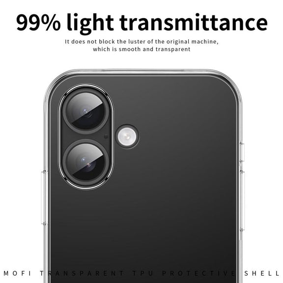 For iPhone 17 MOFI Ming Series Ultra-thin TPU Phone Case(Transparent)
