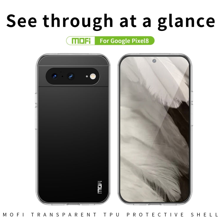 For Google Pixel 8 MOFI Ming Series Ultra-thin TPU Phone Case(Transparent)