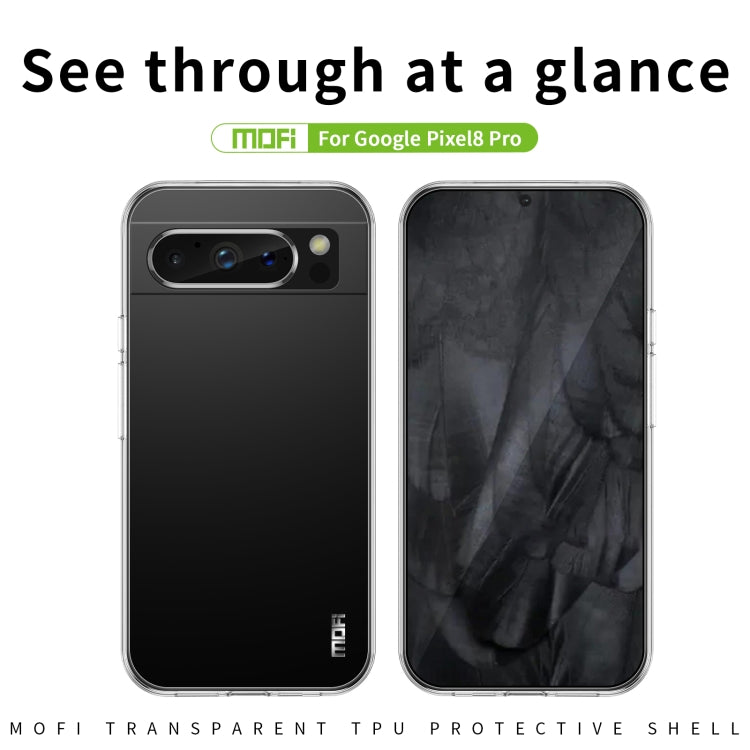 For Google Pixel 8 Pro MOFI Ming Series Ultra-thin TPU Phone Case(Transparent)