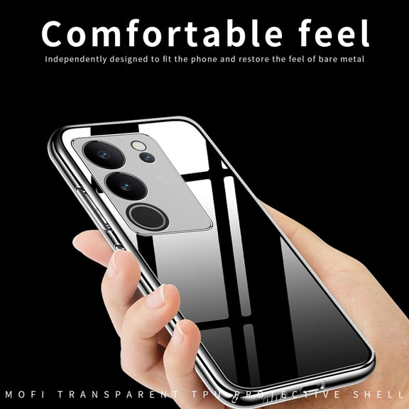 For vivo S17 Pro MOFI Ming Series Ultra-thin TPU Phone Case(Transparent)