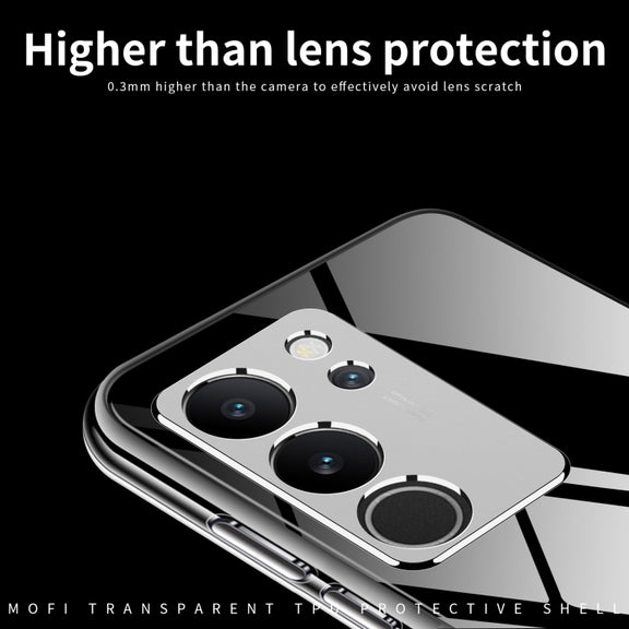 For vivo S17 Pro MOFI Ming Series Ultra-thin TPU Phone Case(Transparent)
