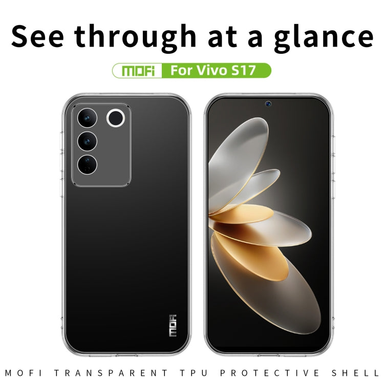 For vivo S17 MOFI Ming Series Ultra-thin TPU Phone Case(Transparent)