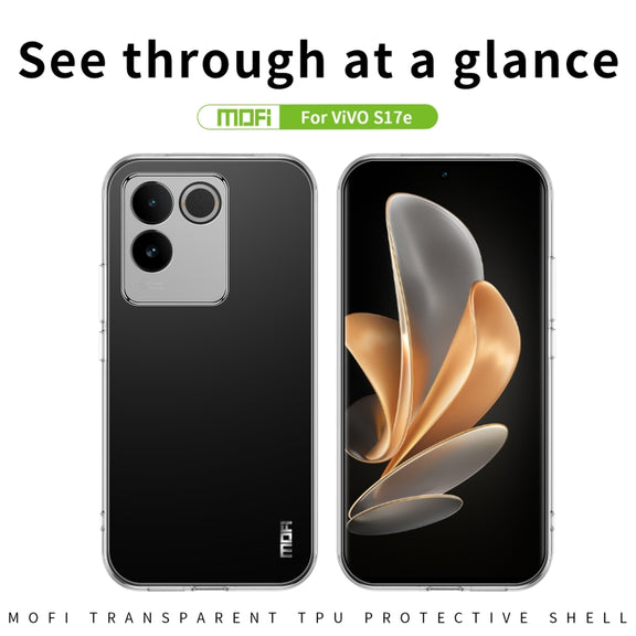 For vivo S17e MOFI Ming Series Ultra-thin TPU Phone Case(Transparent)