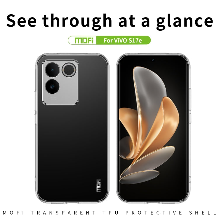 For vivo S17e MOFI Ming Series Ultra-thin TPU Phone Case(Transparent)
