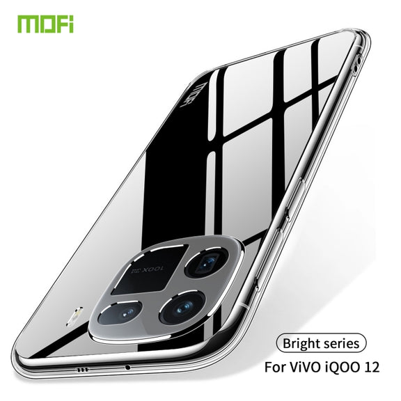 For vivo iQOO 12 MOFI Ming Series Ultra-thin TPU Phone Case(Transparent)