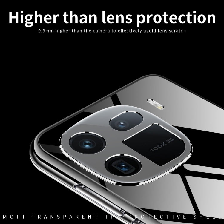 For vivo iQOO 12 MOFI Ming Series Ultra-thin TPU Phone Case(Transparent)