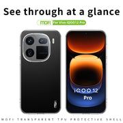 For vivo iQOO 12 Pro MOFI Ming Series Ultra-thin TPU Phone Case(Transparent)