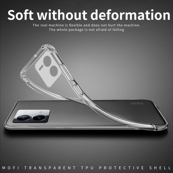 For vivo iQOO Z9 MOFI Ming Series Ultra-thin TPU Phone Case(Transparent)