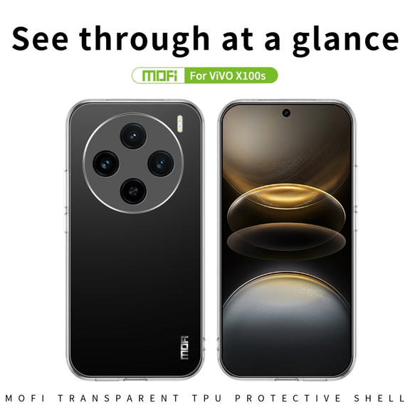 For vivo X100s MOFI Ming Series Ultra-thin TPU Phone Case(Transparent)