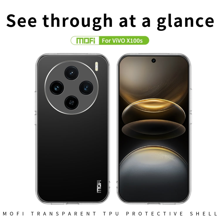 For vivo X100s MOFI Ming Series Ultra-thin TPU Phone Case(Transparent)