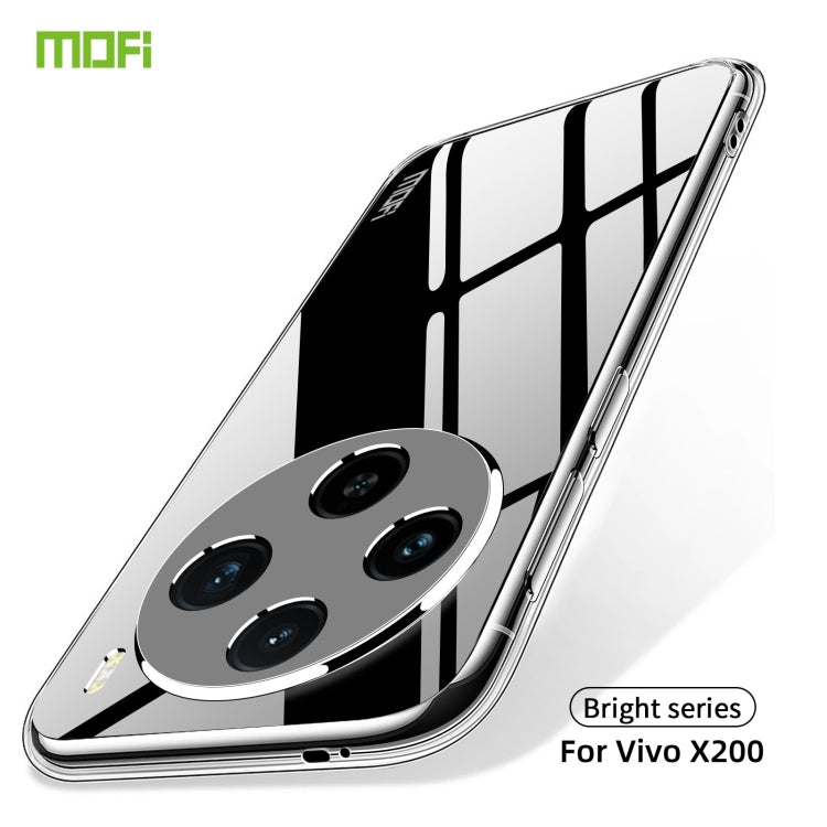 For vivo X200 MOFI Ming Series Ultra-thin TPU Phone Case(Transparent)