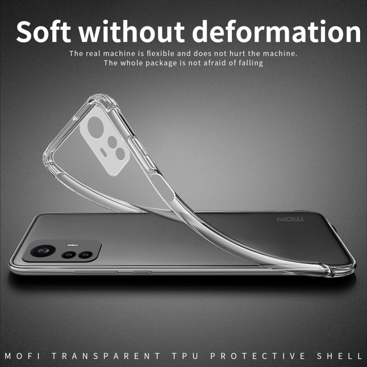 For Xiaomi Redmi Note 12S MOFI Ming Series Ultra-thin TPU Phone Case(Transparent)