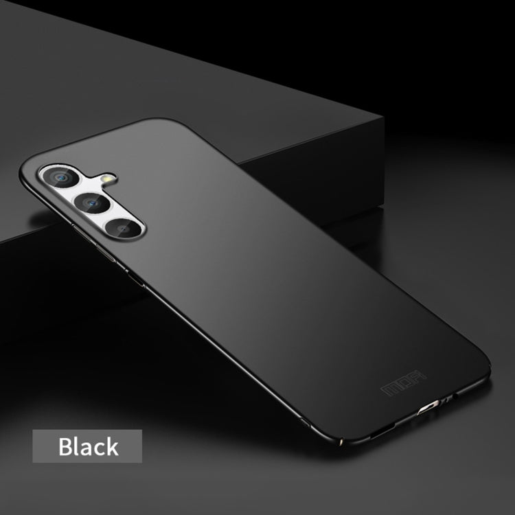 For Samsung Galaxy A24 4G MOFI Frosted PC Ultra-thin Hard Phone Case(Black)