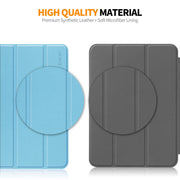 For Amazon Fire HD 10 2023 ENKAY ENKAY Tri-fold Custer Texture Leather Smart Tablet Case(Black)