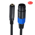 JUNSUNMAY Speakon Female to 6.35mm Female Audio Speaker Adapter Cable, Length: 50cm - Microphone Audio Cable & Connector by JUNSUNMAY | Online Shopping South Africa | PMC TechLife | Buy Now Pay Later Mobicred
