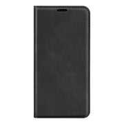 For Realme 11 Retro-skin Magnetic Suction Leather Phone Case(Black)