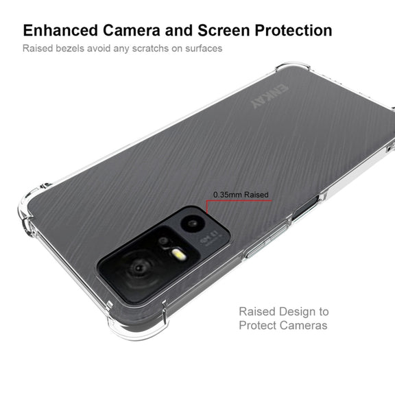 For TCL 40 XE 5G ENKAY Hat-Prince Transparent TPU Shockproof Phone Case