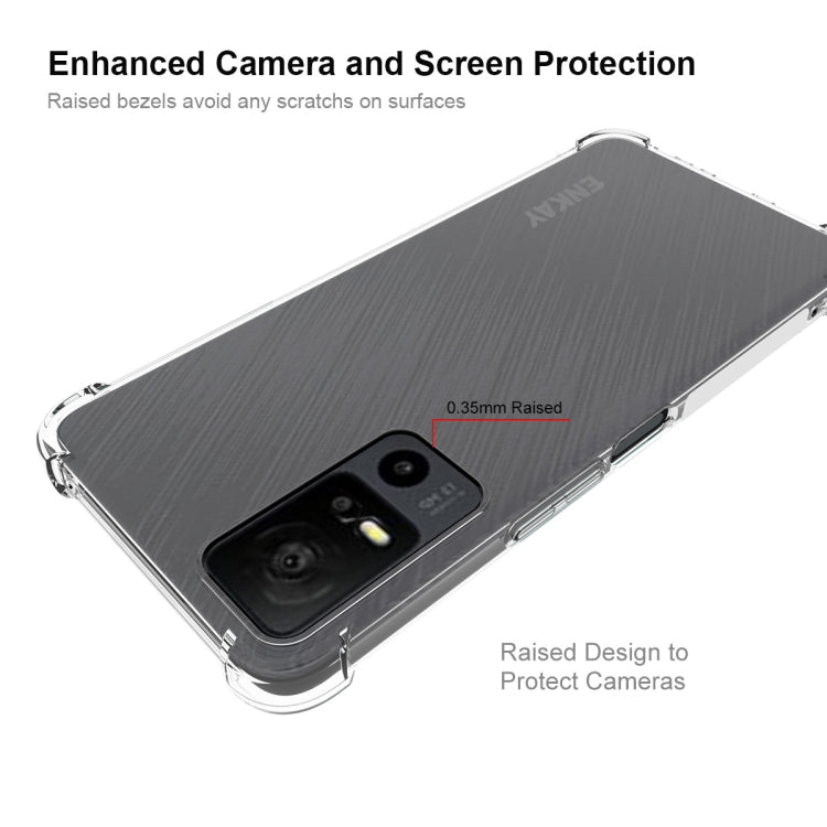 For TCL 40 XE 5G ENKAY Hat-Prince Transparent TPU Shockproof Phone Case