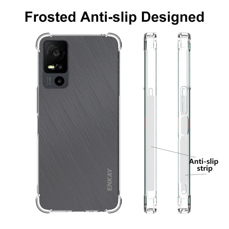 For TCL 40 XE 5G ENKAY Hat-Prince Transparent TPU Shockproof Phone Case