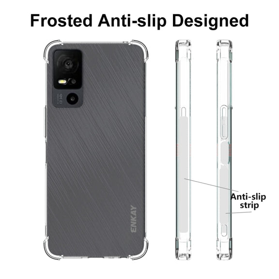 For TCL 40 XE 5G ENKAY Hat-Prince Transparent TPU Shockproof Phone Case