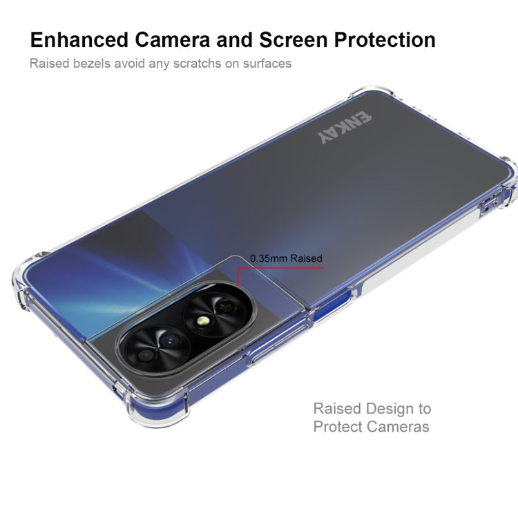 For TCL 50 SE 4G ENKAY Hat-Prince Transparent TPU Shockproof Phone Case