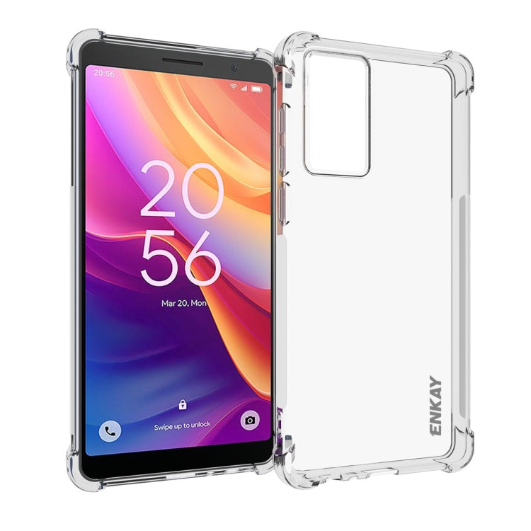 For TCL 501 4G ENKAY Hat-Prince Transparent TPU Shockproof Phone Case