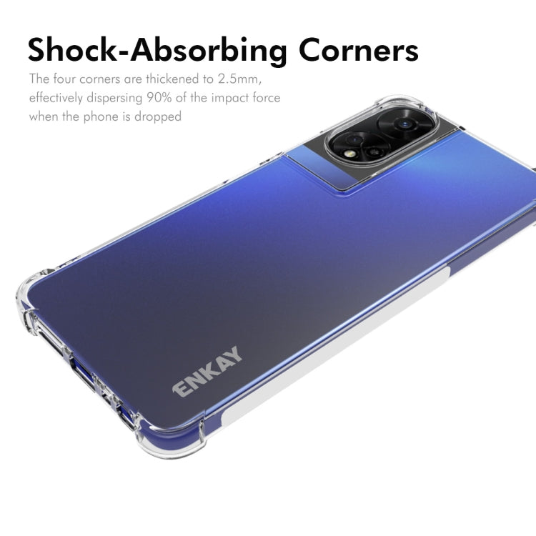 For TCL 50 5G ENKAY Hat-Prince Transparent TPU Shockproof Phone Case