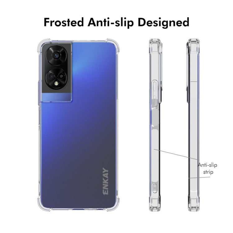 For TCL 50 5G ENKAY Hat-Prince Transparent TPU Shockproof Phone Case