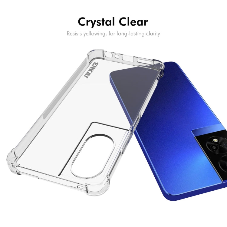 For TCL 50 5G ENKAY Hat-Prince Transparent TPU Shockproof Phone Case
