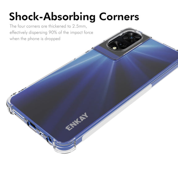 For TCL 505 4G ENKAY Hat-Prince Transparent TPU Shockproof Phone Case