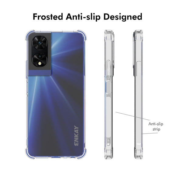 For TCL 505 4G ENKAY Hat-Prince Transparent TPU Shockproof Phone Case