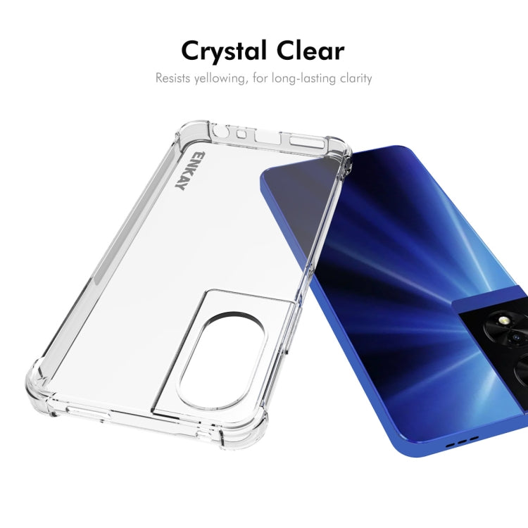 For TCL 505 4G ENKAY Hat-Prince Transparent TPU Shockproof Phone Case