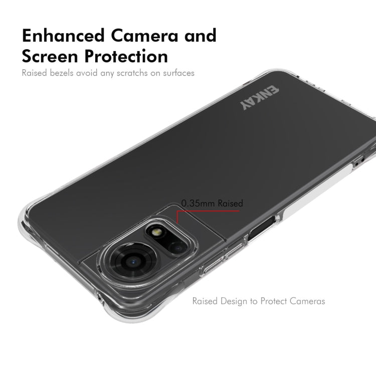 For TCL 50 LE 4G ENKAY Hat-Prince Transparent TPU Shockproof Phone Case