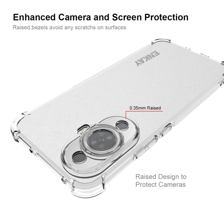 For Huawei nova 11 4G ENKAY Hat-Prince Transparent TPU Shockproof Phone Case