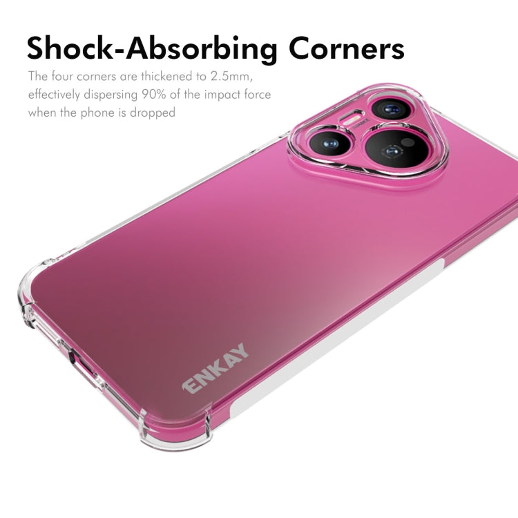 For Huawei Pura 70 ENKAY Hat-Prince Transparent TPU Shockproof Phone Case