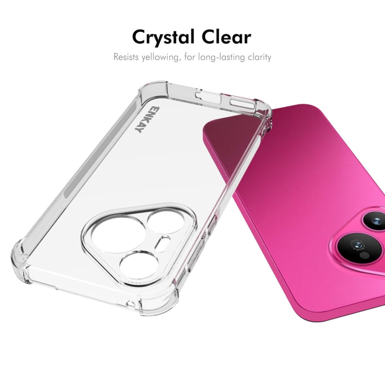 For Huawei Pura 70 ENKAY Hat-Prince Transparent TPU Shockproof Phone Case