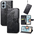 For Motorola Moto G24 Power Butterfly Love Flower Embossed Leather Phone Case(Black) - free shipping - PMC TechLife - Order now!
