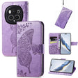 For Honor Magic6 Pro Butterfly Love Flower Embossed Leather Phone Case(Light Purple) - Honor Cases by PMC Jewellery | Online Shopping South Africa | PMC Jewellery | Buy Now Pay Later Mobicred