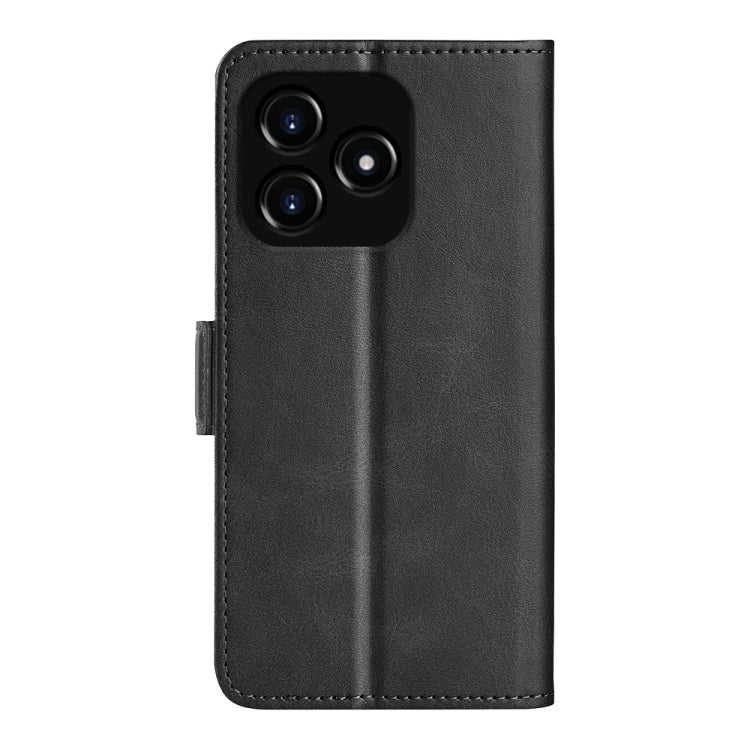 For Realme Narzo N53 / C53 Dual-side Magnetic Buckle Horizontal Flip Leather Phone Case(Black)