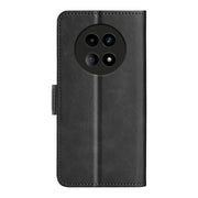 For Realme 12 5G Dual-side Magnetic Buckle Horizontal Flip Leather Phone Case(Black)