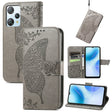 For Blackview A53 Butterfly Love Flower Embossed Leather Phone Case(Gray) - More Brand by PMC TechLife | Online Shopping South Africa | PMC TechLife | Buy Now Pay Later Mobicred