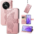 For Realme 12 Butterfly Love Flower Embossed Leather Phone Case(Rose Gold) - Realme Cases by PMC TechLife | Online Shopping South Africa | PMC TechLife | Buy Now Pay Later Mobicred