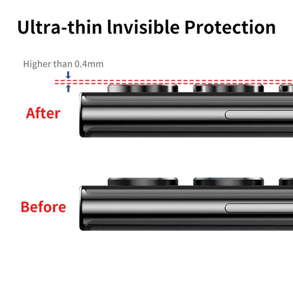 For Samsung Galaxy S24 Ultra 5G ENKAY Hat-Prince 9H Rear Camera Lens Tempered Glass Film(Black)
