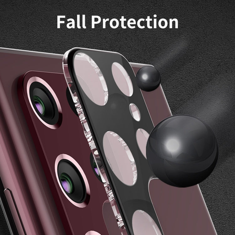 For Samsung Galaxy S25 Ultra 5G ENKAY Hat-Prince 9H Rear Camera Lens Tempered Glass Film(Black)