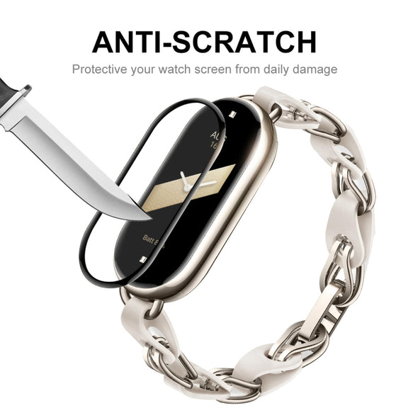 For Xiaomi Smart Band 9 2pcs ENKAY ENKAY 3D Full Coverage Soft PC Edge PMMA HD Screen Film