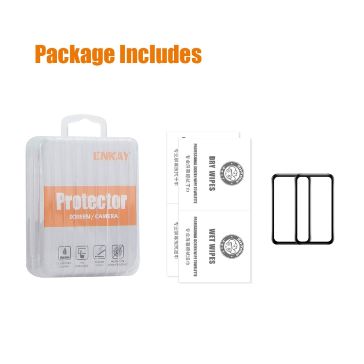 For Xiaomi Smart Band 9 Active 2pcs ENKAY ENKAY 3D Full Coverage Soft PC Edge PMMA HD Screen Film