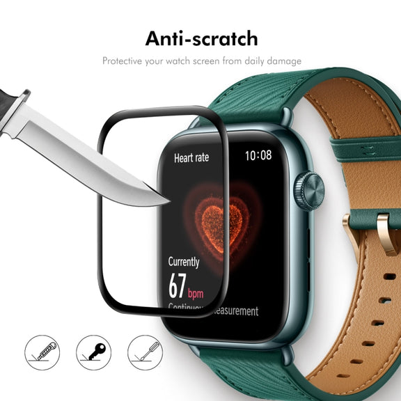 For Xiaomi Smart Band 9 Pro 2pcs ENKAY ENKAY 3D Full Coverage Soft PC Edge PMMA HD Screen Film