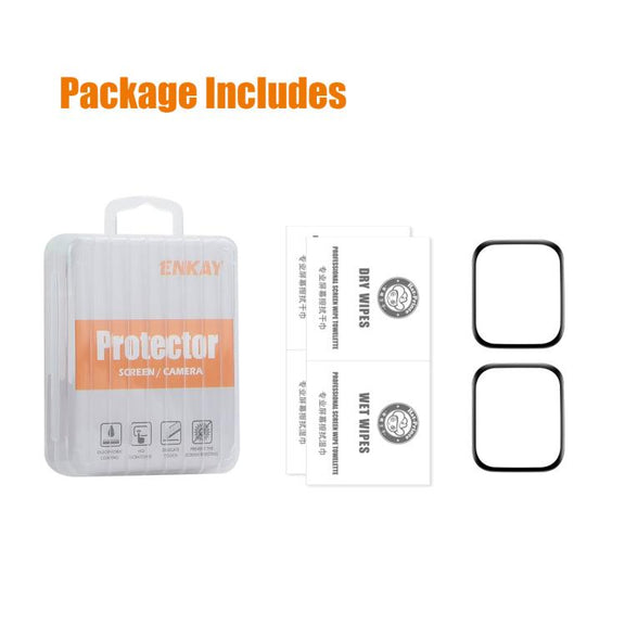 For Redmi Watch Move 2pcs ENKAY ENKAY 3D Full Coverage Soft PC Edge PMMA HD Screen Film