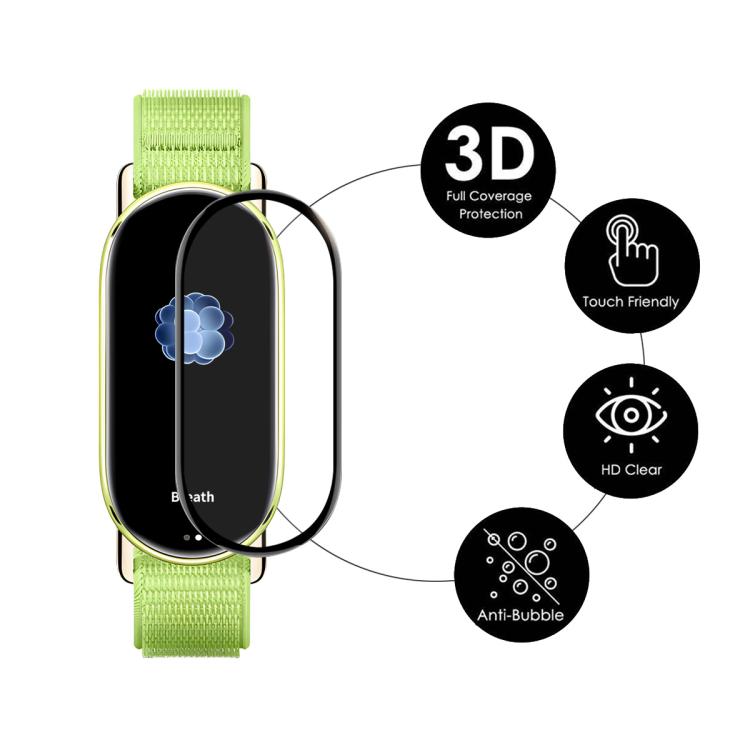 For Xiaomi Smart Band 10 5pcs ENKAY ENKAY 3D Full Coverage Soft PC Edge PMMA HD Screen Film